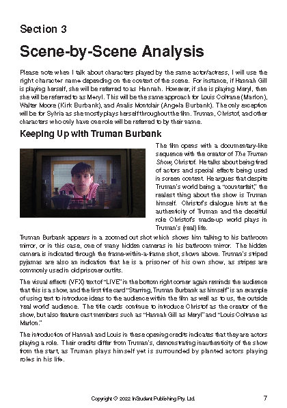 Text Guide: The Truman Show by Peter Weir - Image 8